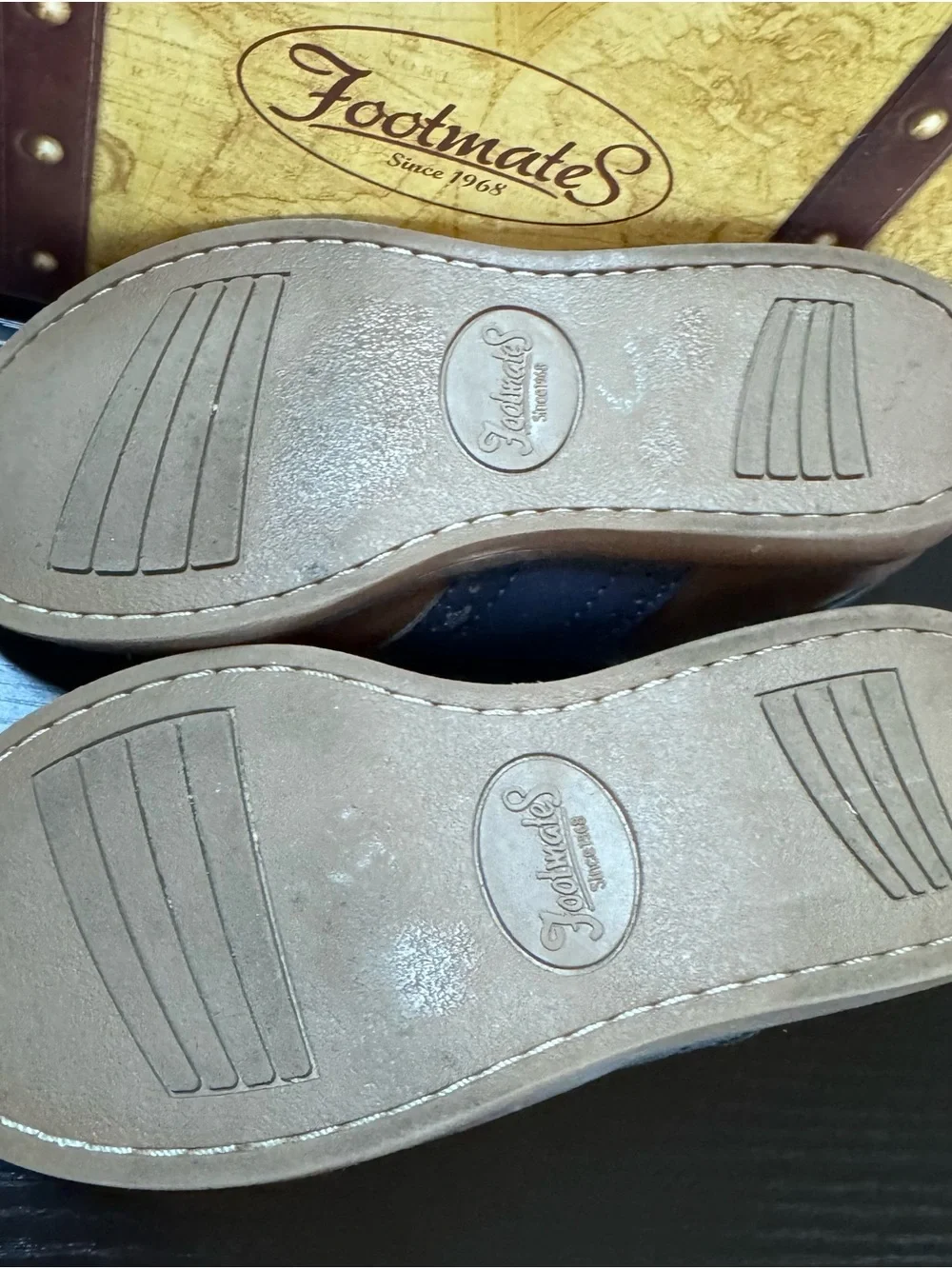 FootMates Brown and Navy Two-Tone Cheer Shoes